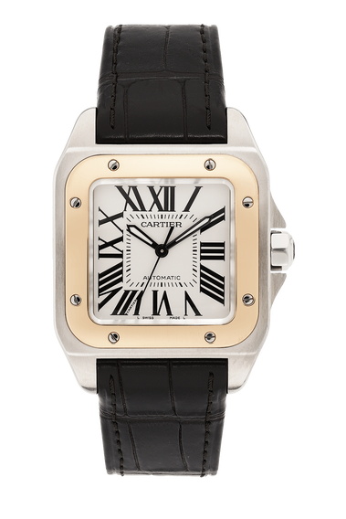 Santos 100 Rose Gold and Stainless Steel Automatic