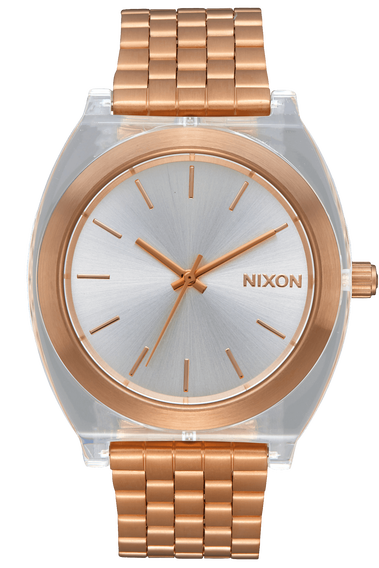 Time Teller Acetate, Rose Gold / Clear