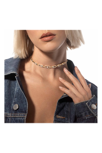 Move Link Multi Choker in Yellow Gold