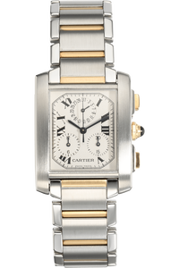 Tank Francaise Chronograph Yellow Gold and Stainless Steel Quartz