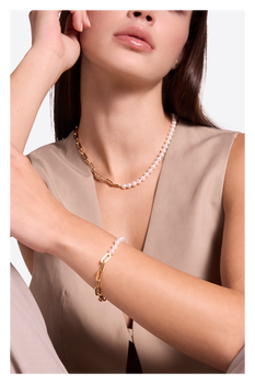 Link Pearl Necklace