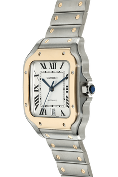 Santos de Cartier Yellow Gold and Stainless Steel Automatic