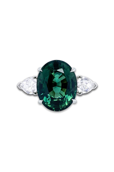 Green Sapphire Ring