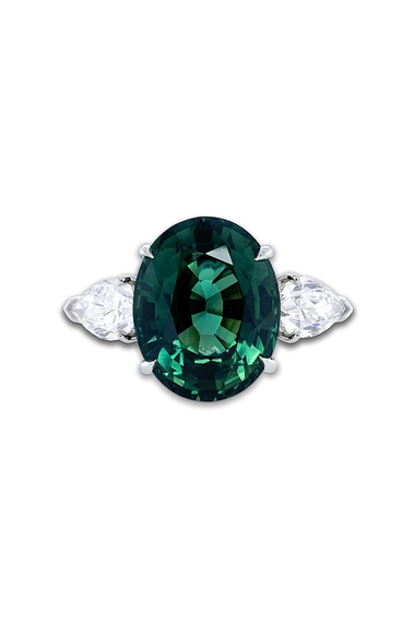 Green Sapphire Ring