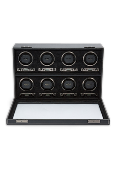 British Racing 8 Piece Watch Winder Black