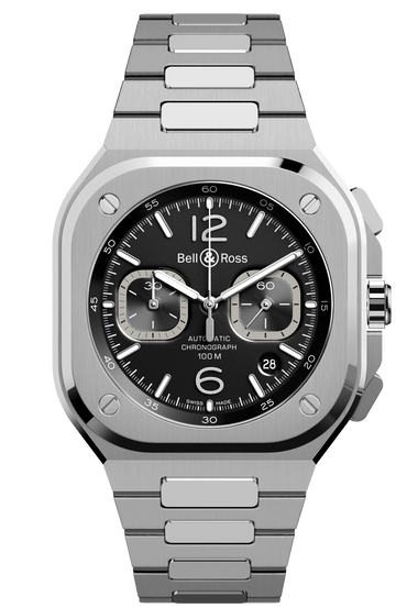 BR 05 Chrono Black Steel