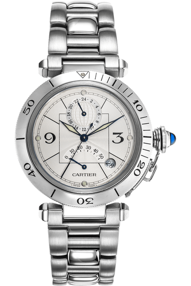 Pasha GMT Power Reserve Stainless Steel Automatic