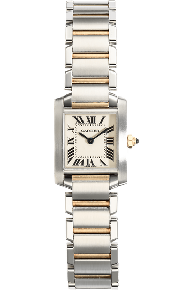 Tank Francaise Yellow Gold and Stainless Steel Quartz