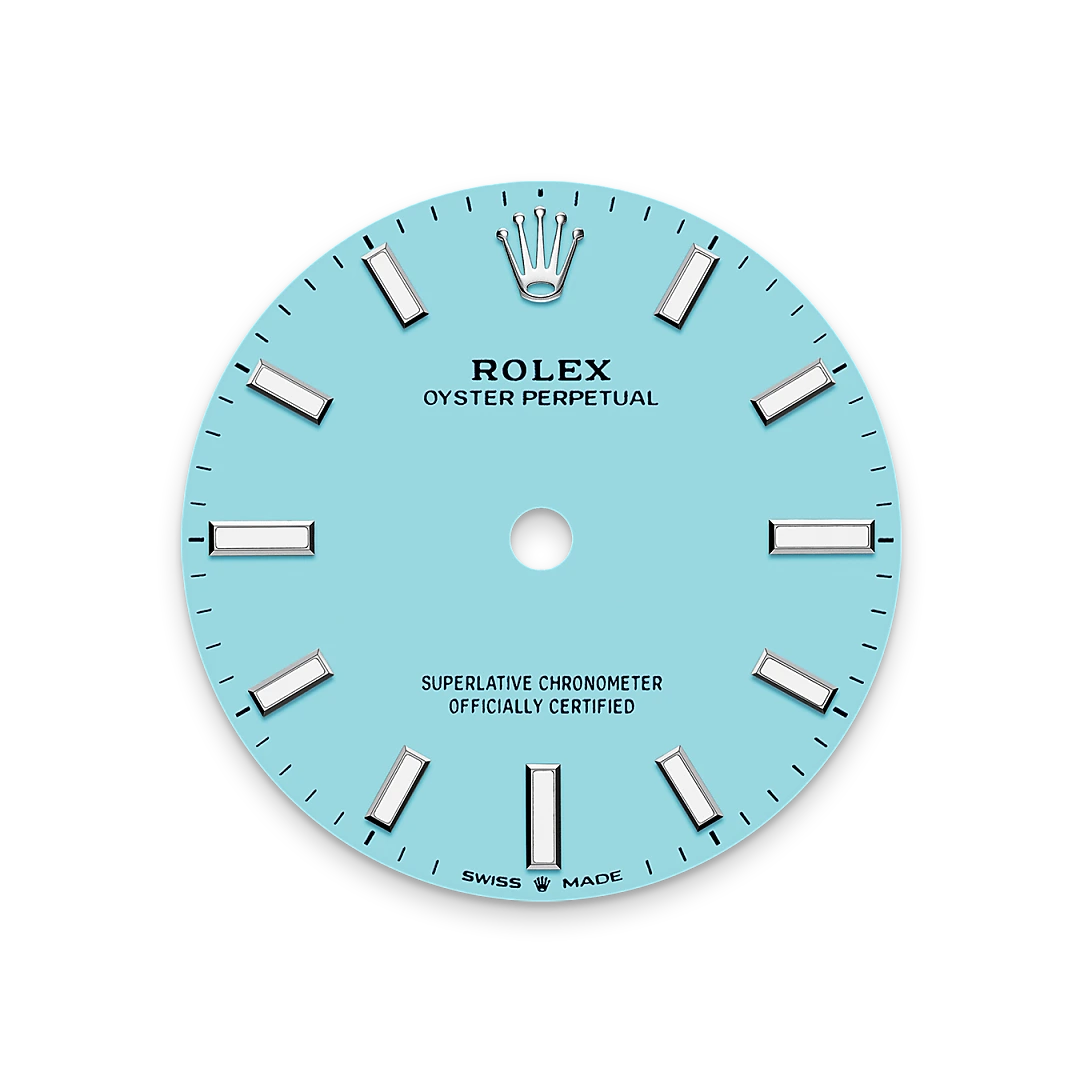 Turquoise blue dial