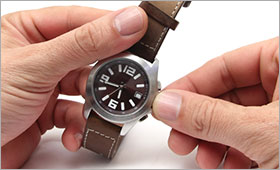 Winding and setting a manual watch