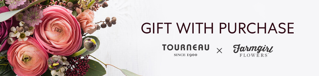 Mother's Day Gift with purchase Tourneau x Farmgirl Flowers