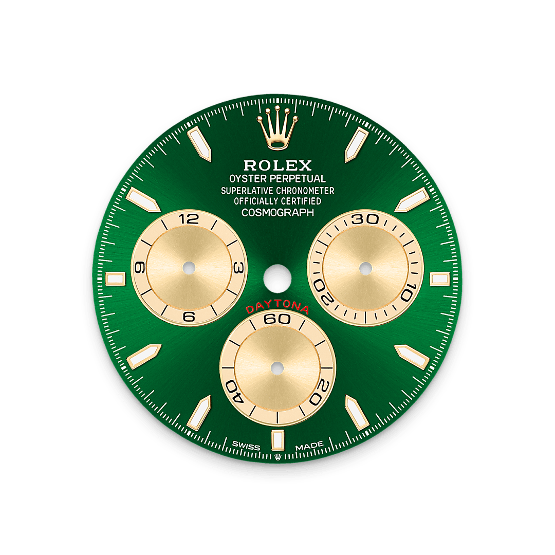 Bright green dial