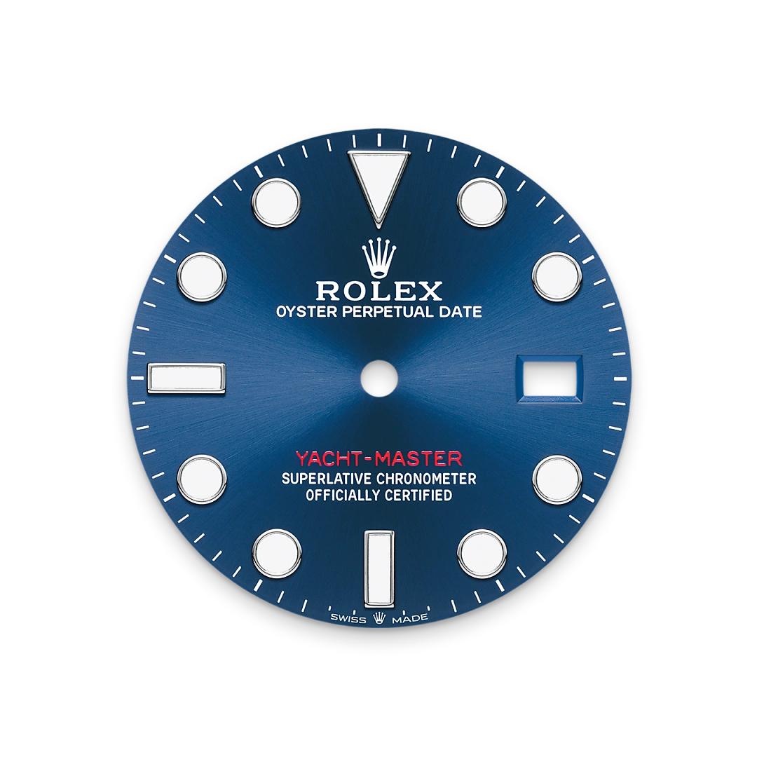 Bright blue dial