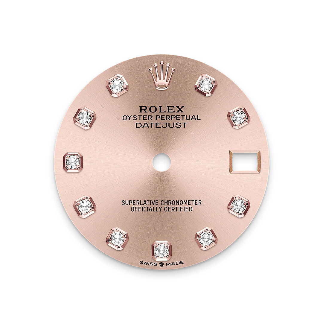Ros&eacute;-colour dial