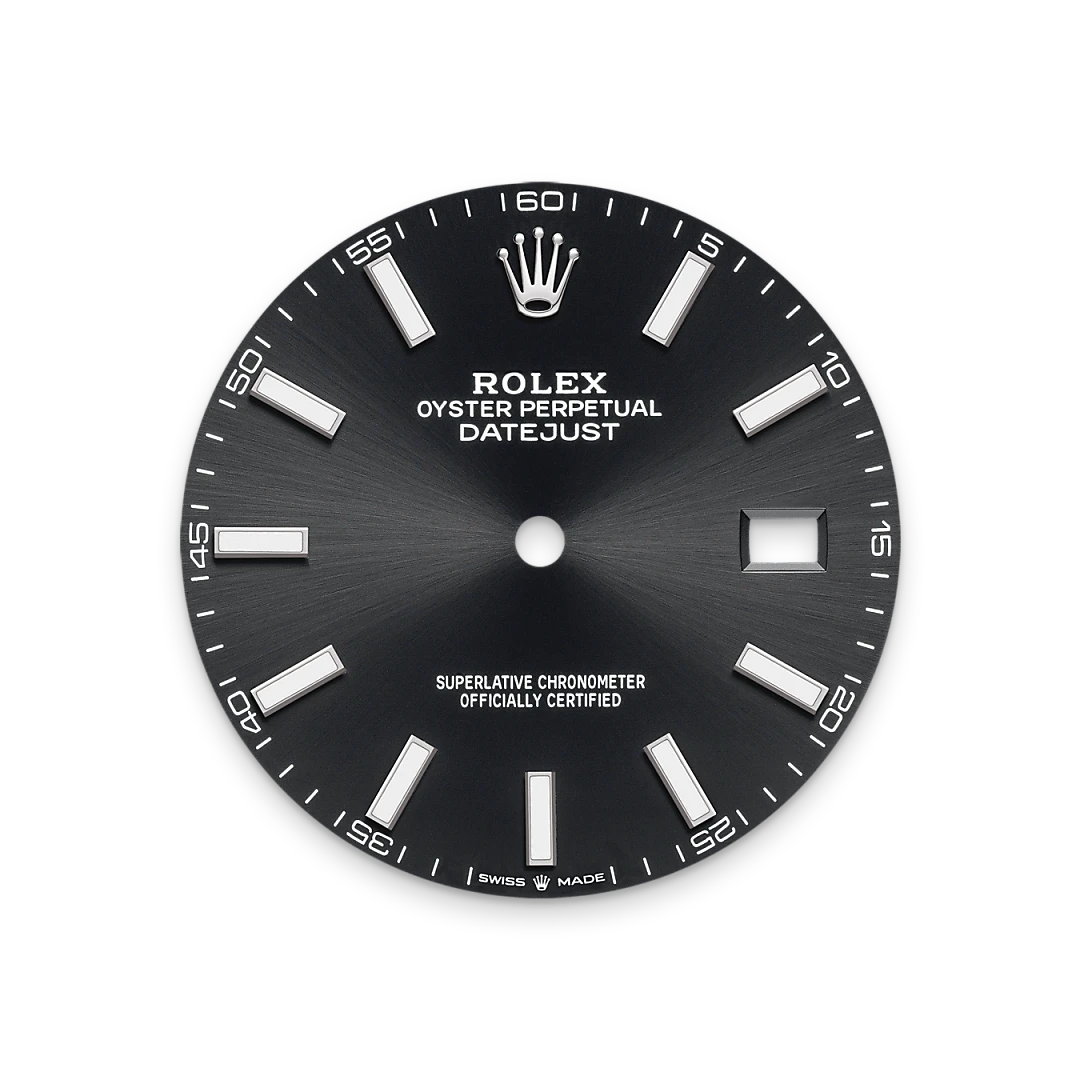 Bright black dial