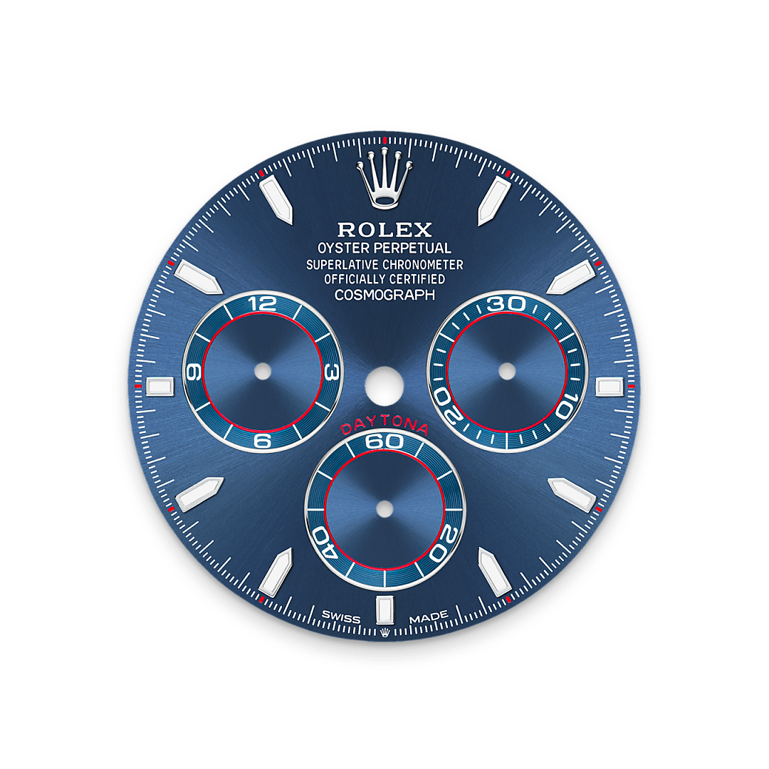 Bright blue dial