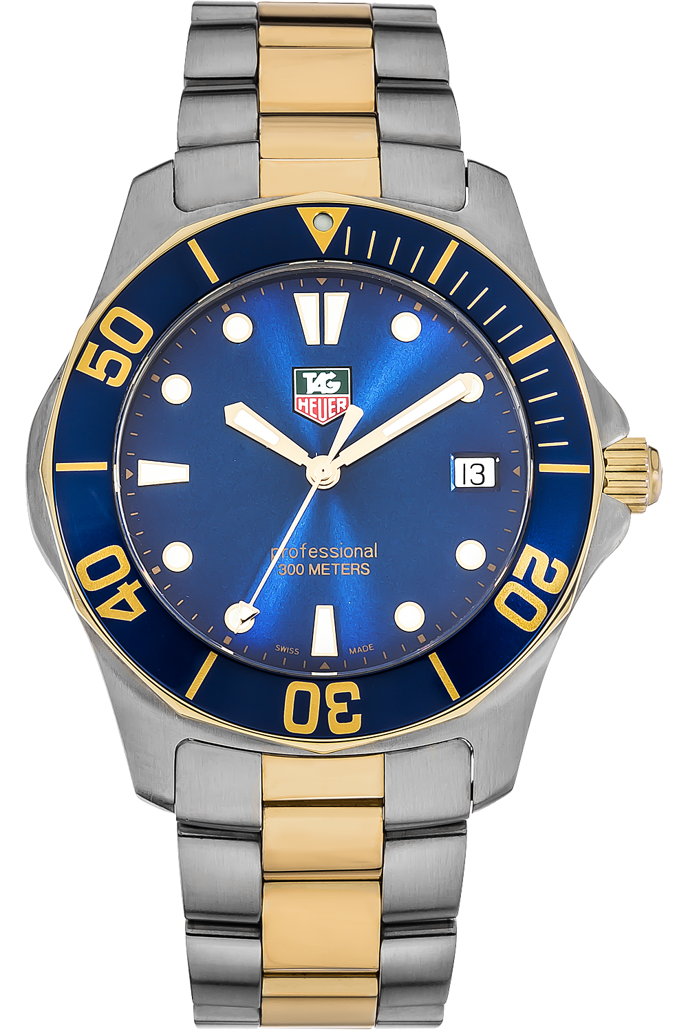 Pre Owned TAG Heuer Aquaracer Yellow Gold Plated and Stainless Steel Quartz