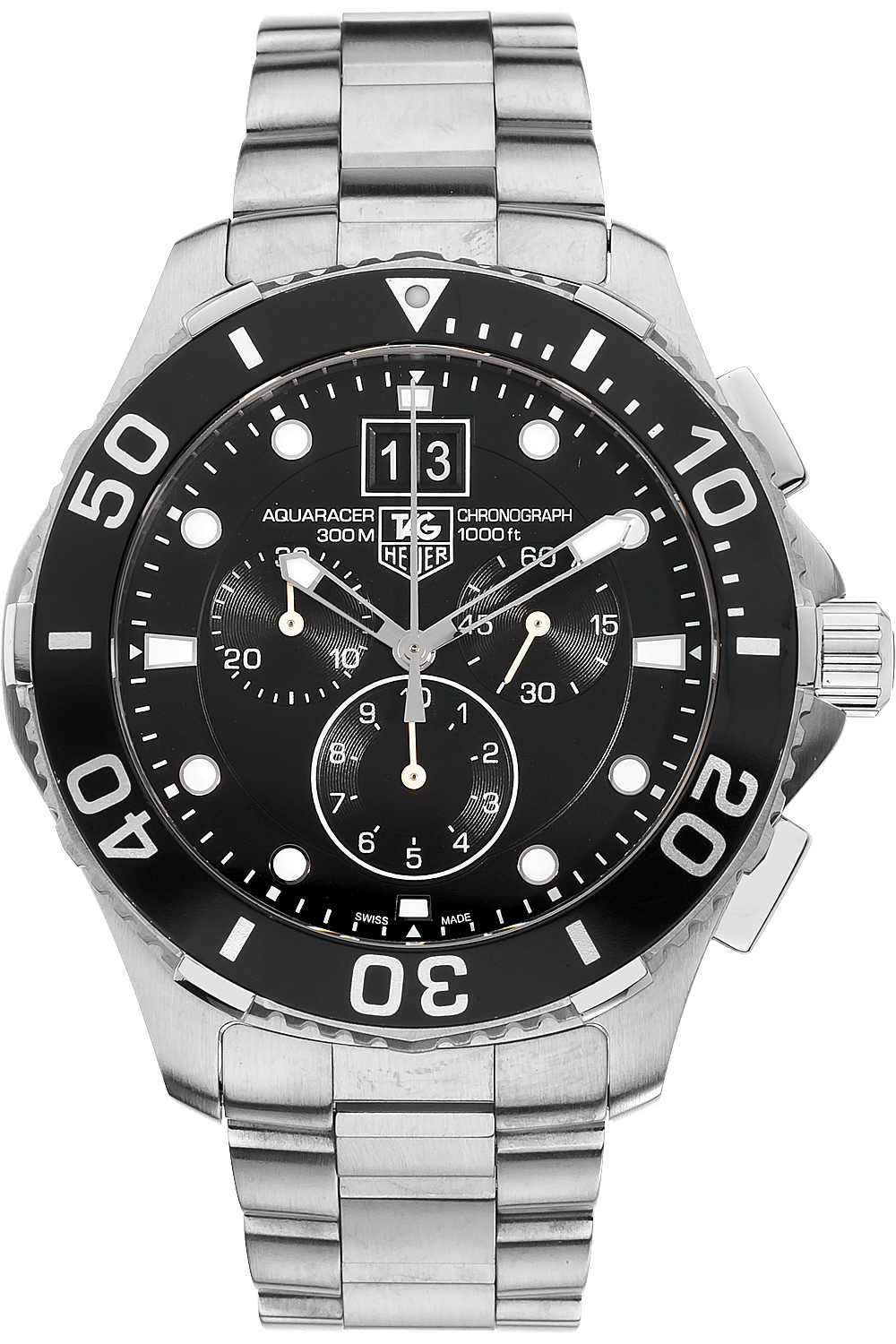 Tag heuer grande date top quartz chronograph