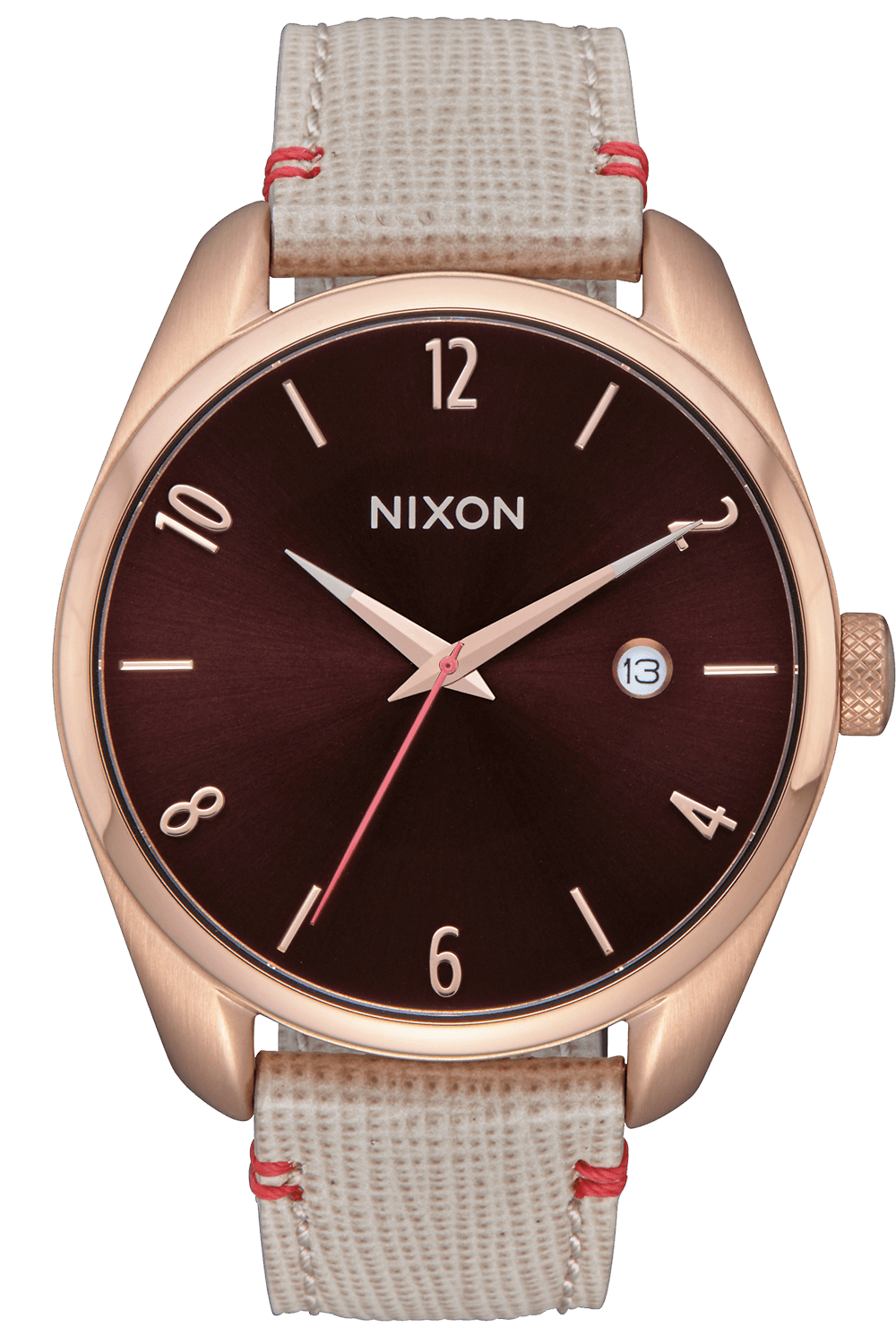 Nixon Bullet Leather Rose Gold Brown A473 1890