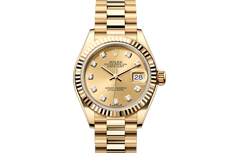 Rolex Lady-Datejust in 18 kt yellow gold, M279178-0017 | Tourneau | Bucherer