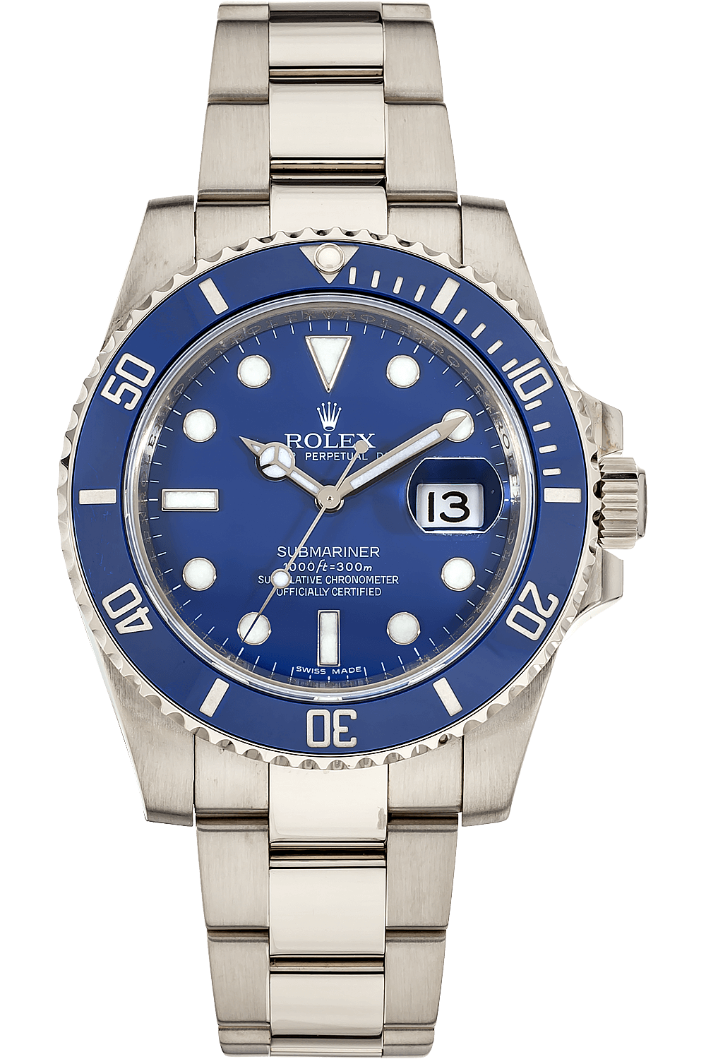 rolex submariner silver blue