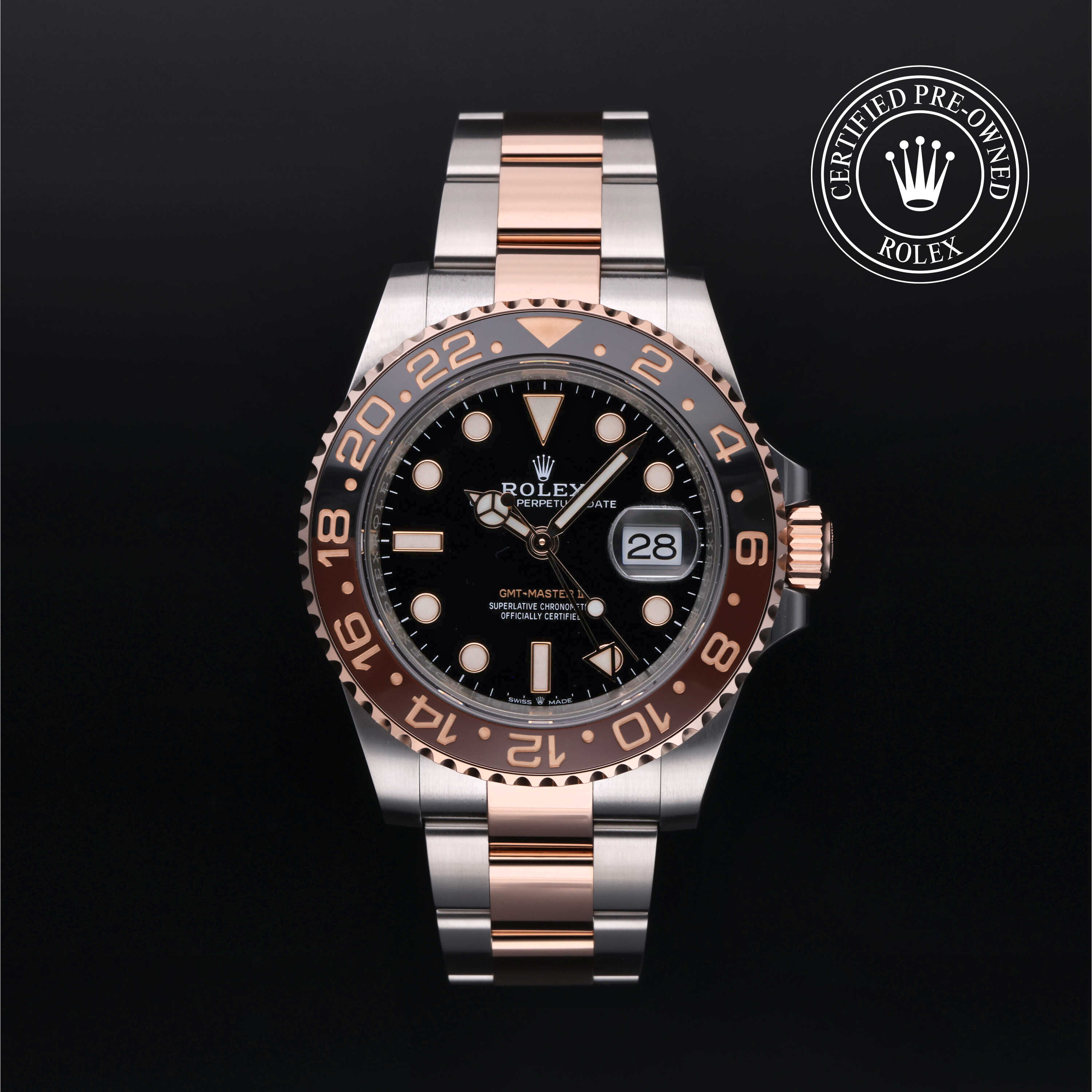 Rolex gmt master 2 steel rose gold store