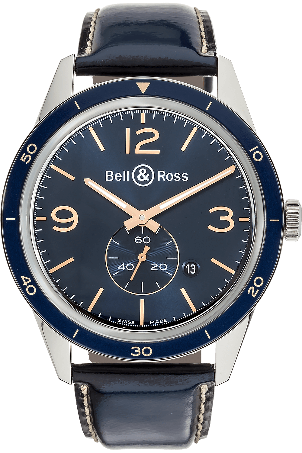 Pre-Owned Bell & Ross BR 123 Officer Blue (BR123-95-SP)
