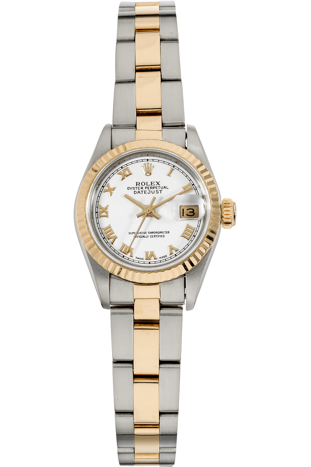 datejust yellow gold and stainless steel automatic