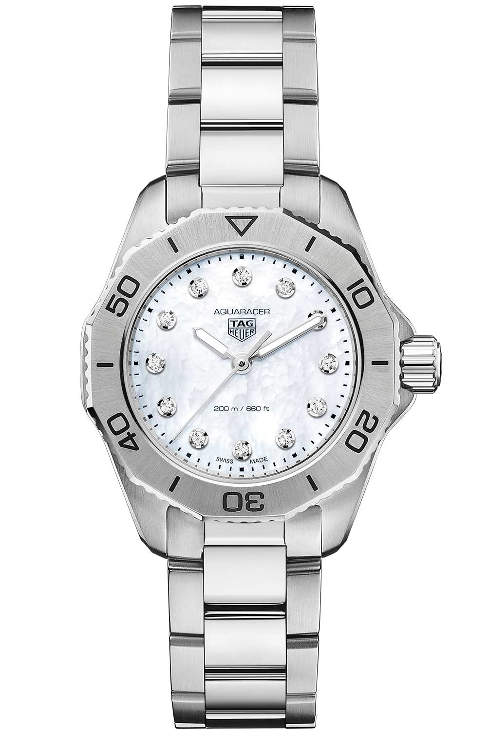 Tag heuer aquaracer quartz white dial shop