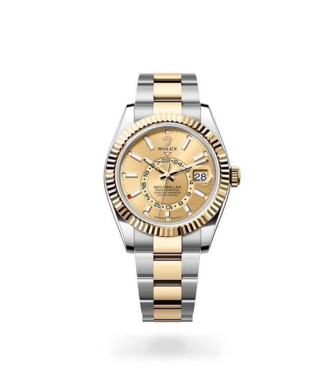 Rolex Sky Dweller in Yellow Rolesor combination of Oystersteel