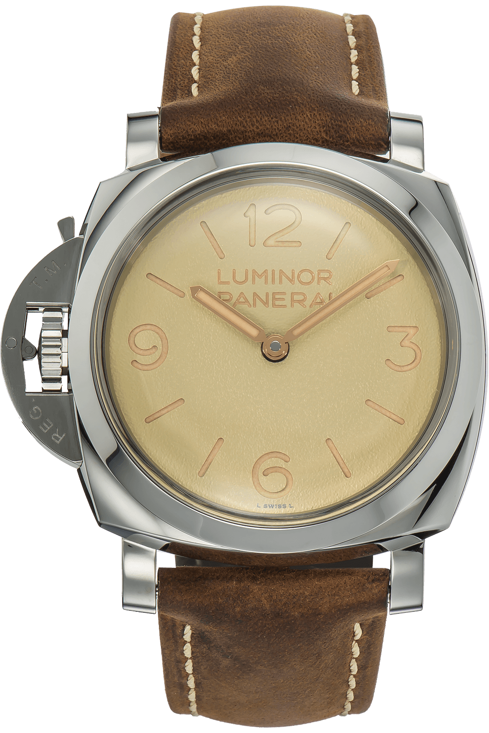 Pre-Owned Panerai Luminor Left-Handed Stainless Steel Manual
