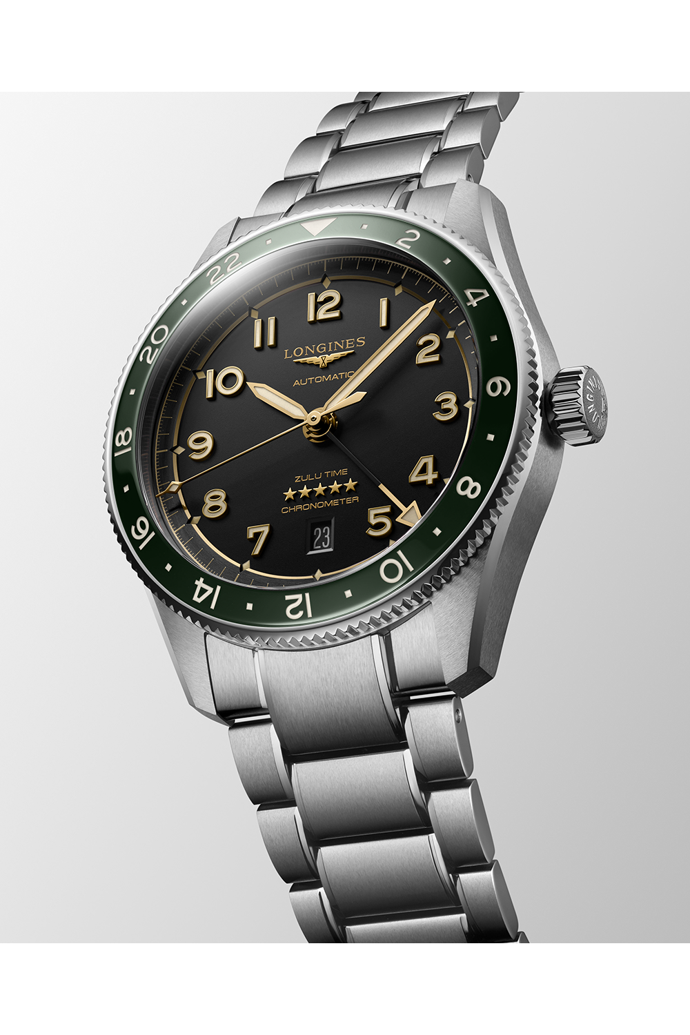 ミリタリー spirit Longines Spirit Zulu Time 42mm (L3.812.4.63.6})
