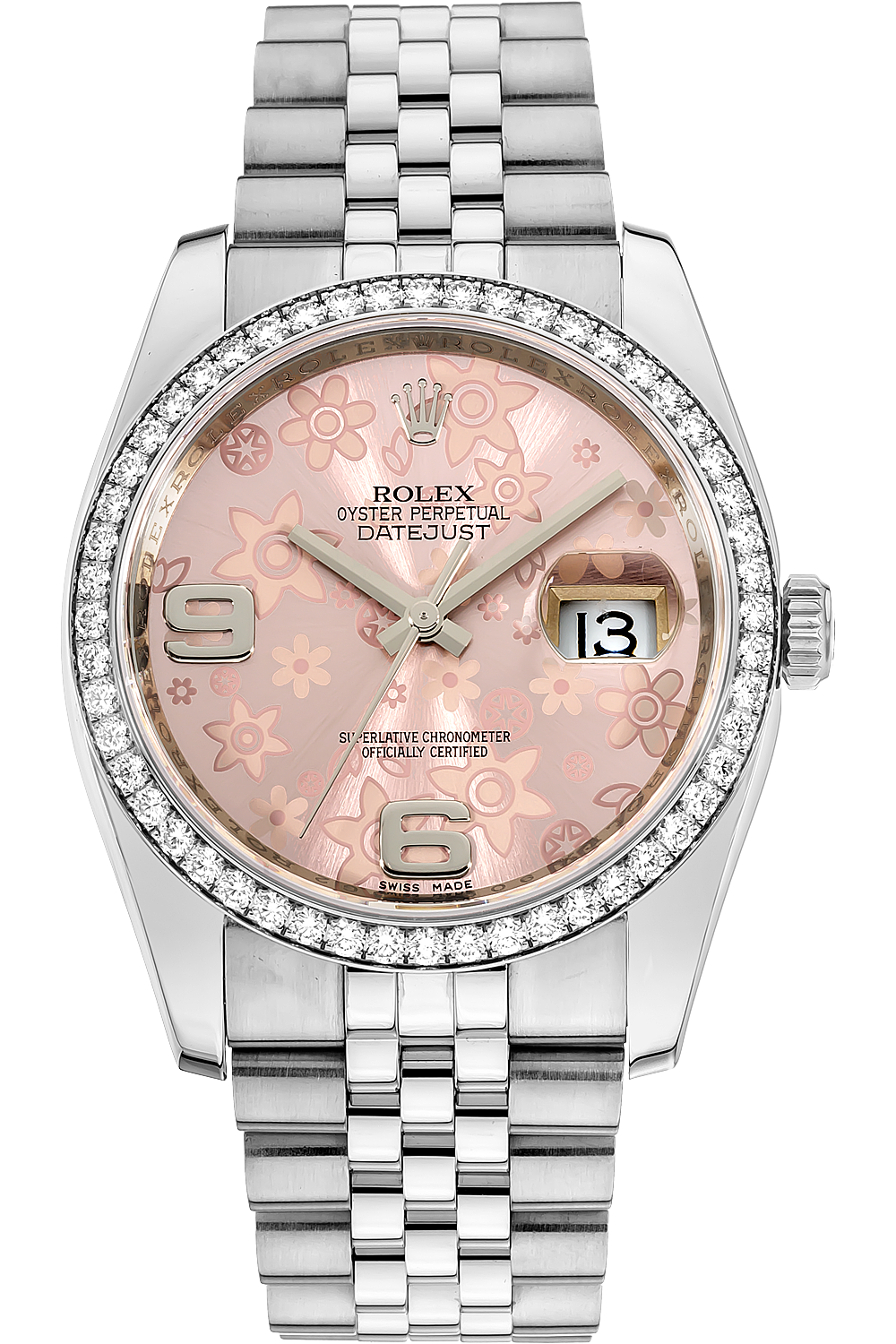datejust white gold and stainless steel automatic