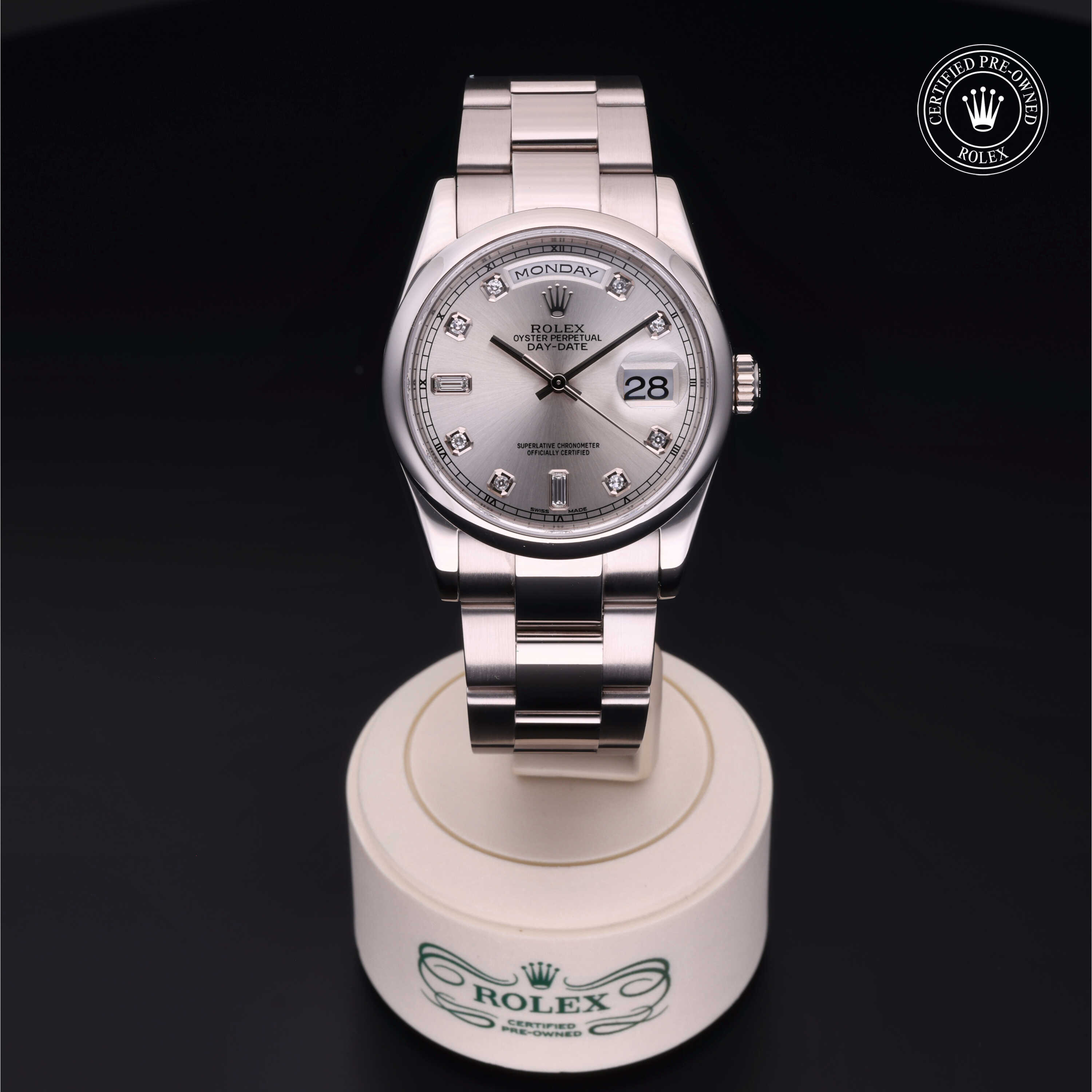 Rolex day on sale date pre owned