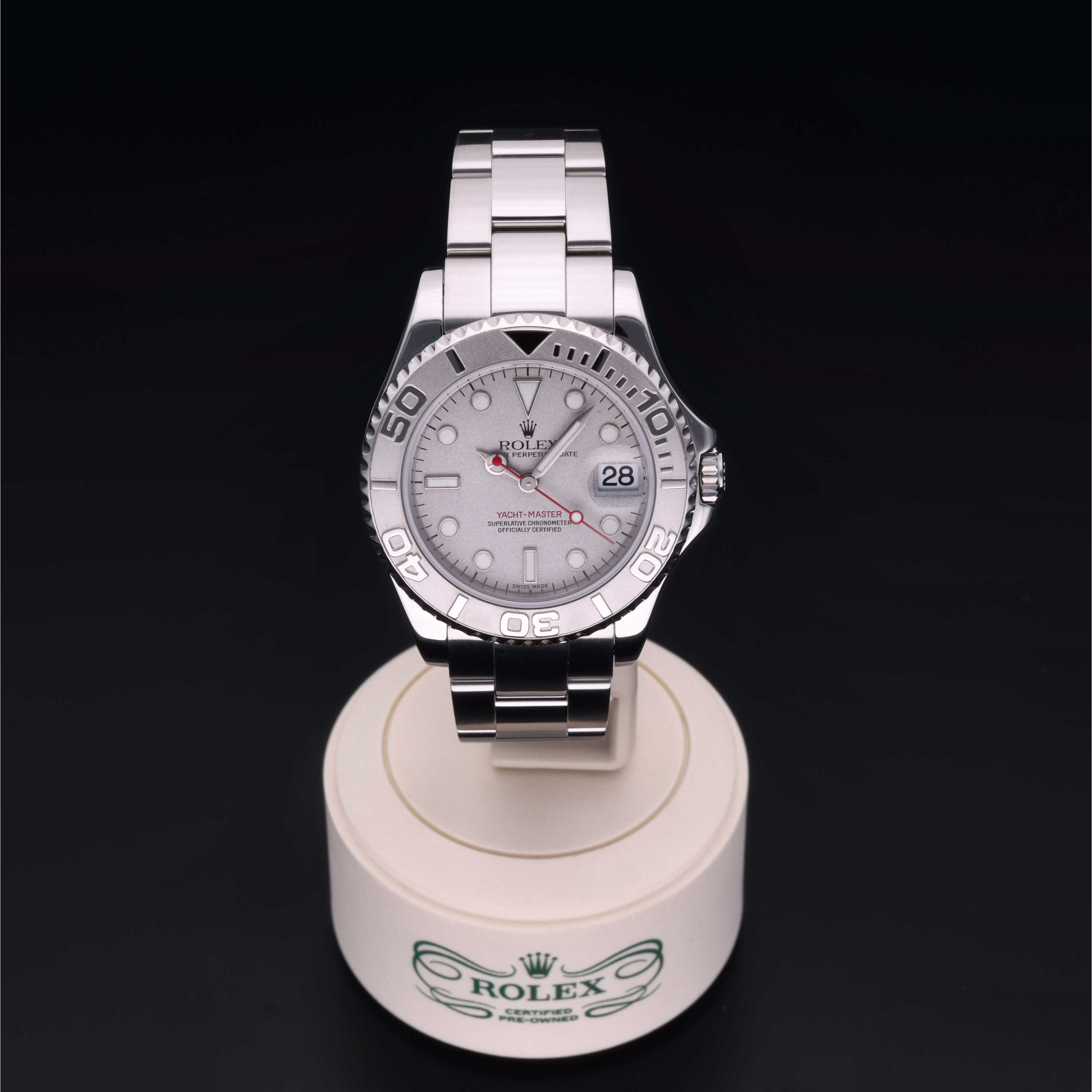 Rolex yacht hotsell master 35mm platinum