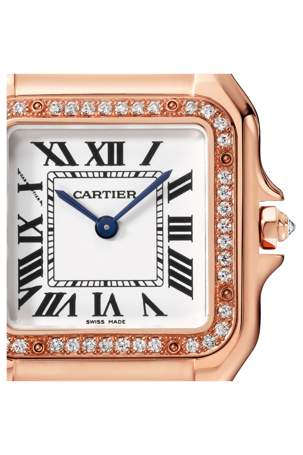 Cartier ローズゴールド サイズ49 ,4 ダイヤモンド Cartier Panthere de Cartier Medium Rose Gold with Diamonds (WJPN0009)