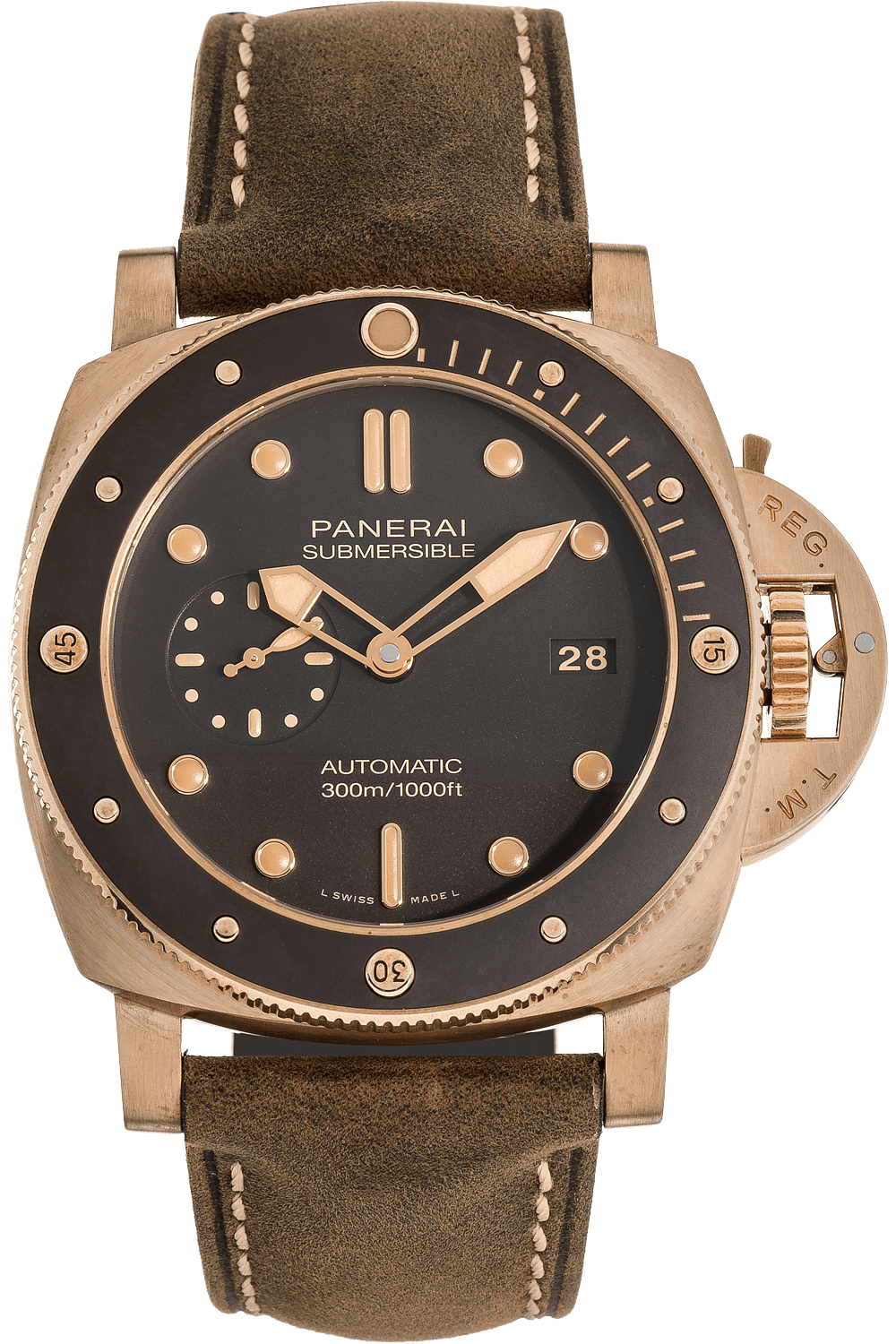Pre-Owned Panerai Submersible Bronzo (PAM00968)