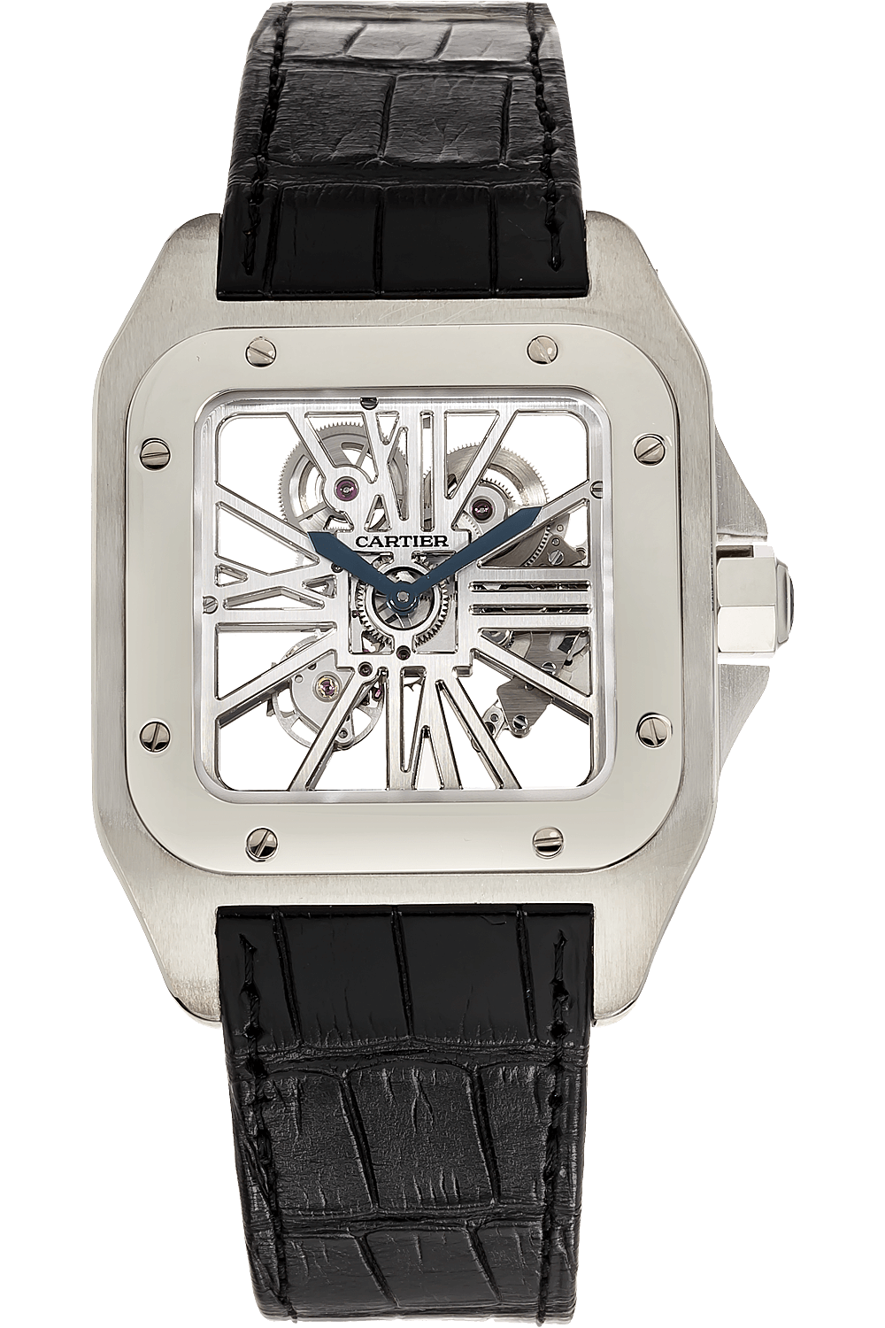 Pre-Owned Cartier Santos 100 Skeleton 