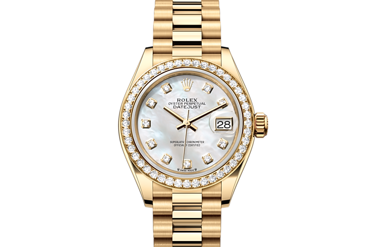 veltalende Udflugt Øl Rolex Lady-Datejust in Gold, m279138rbr-0015 | Tourneau | Bucherer - US