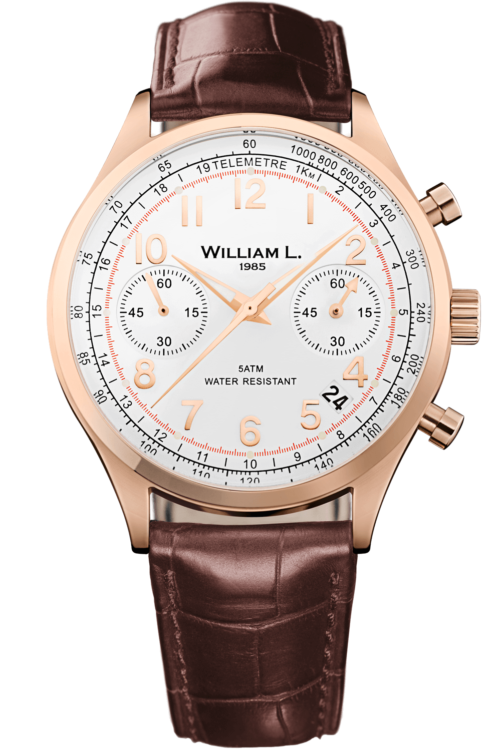 William l vintage style chronograph online