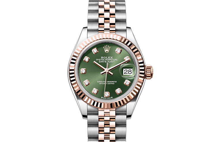 Rolex lady datejust 28 gold store