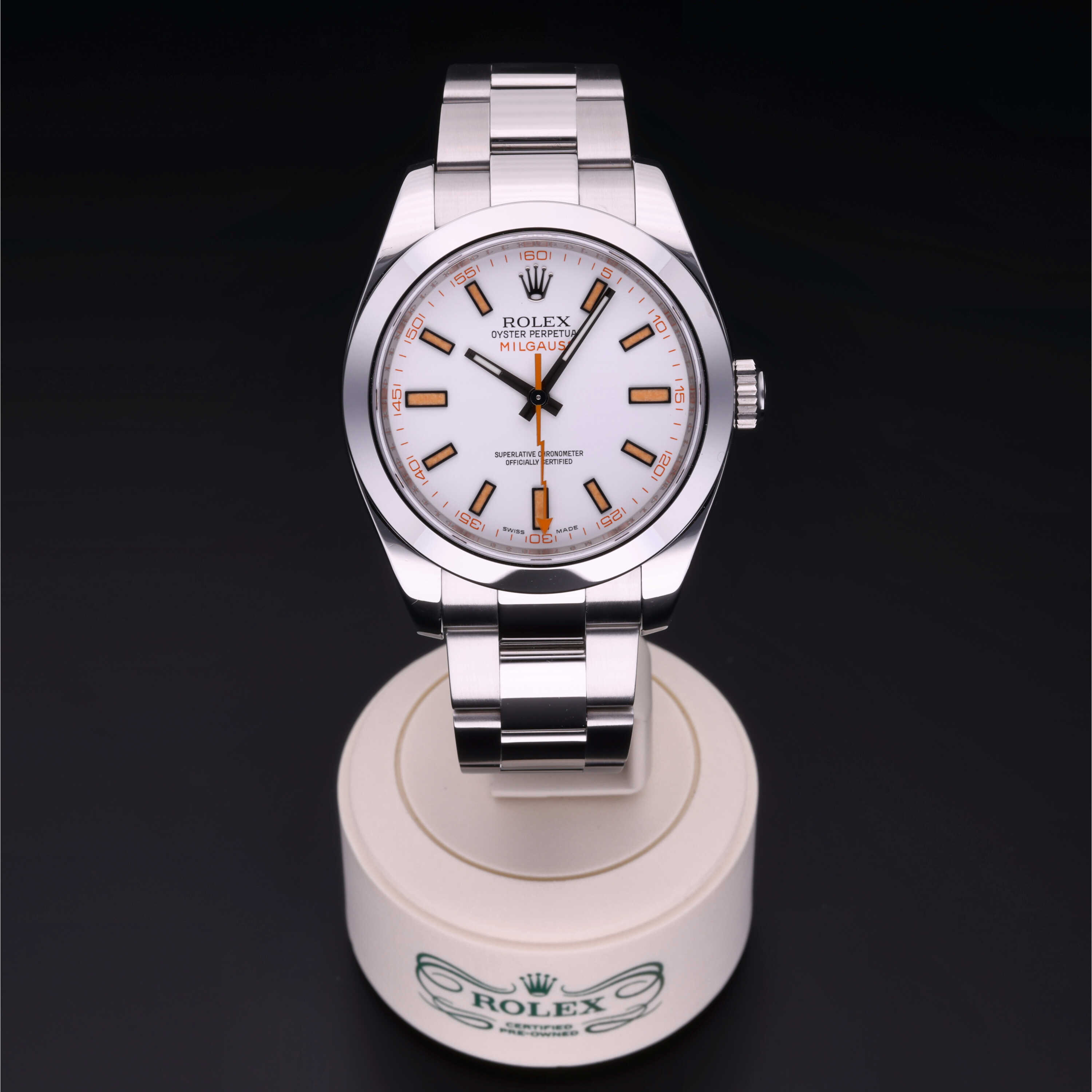 Rolex Certified Pre Owned Milgauss 40 mm in Oystersteel 116400
