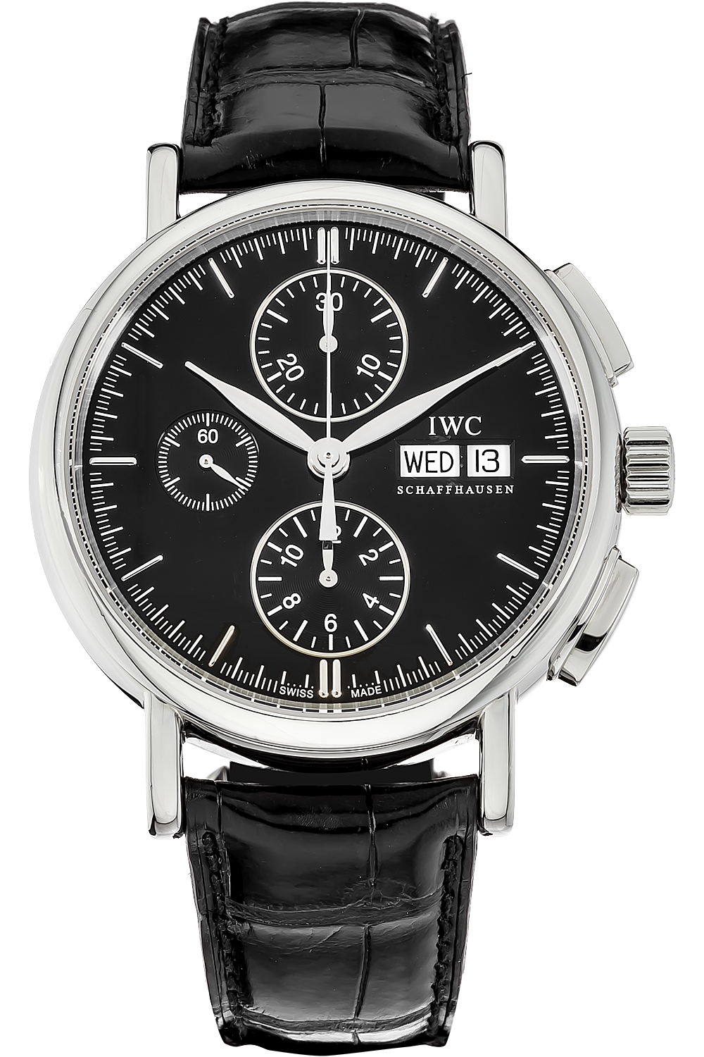 Pre-owned IWC Big Pilot iw500402 18k White Gold Grey Dial Automatic 7