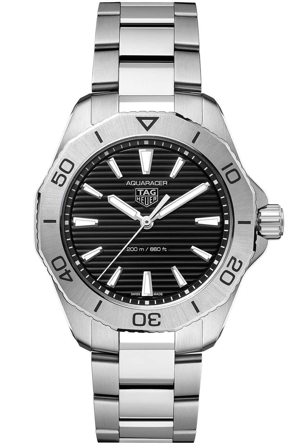 TAG Heuer Aquaracer Quartz Mens Black Steel Watch (WBP1110