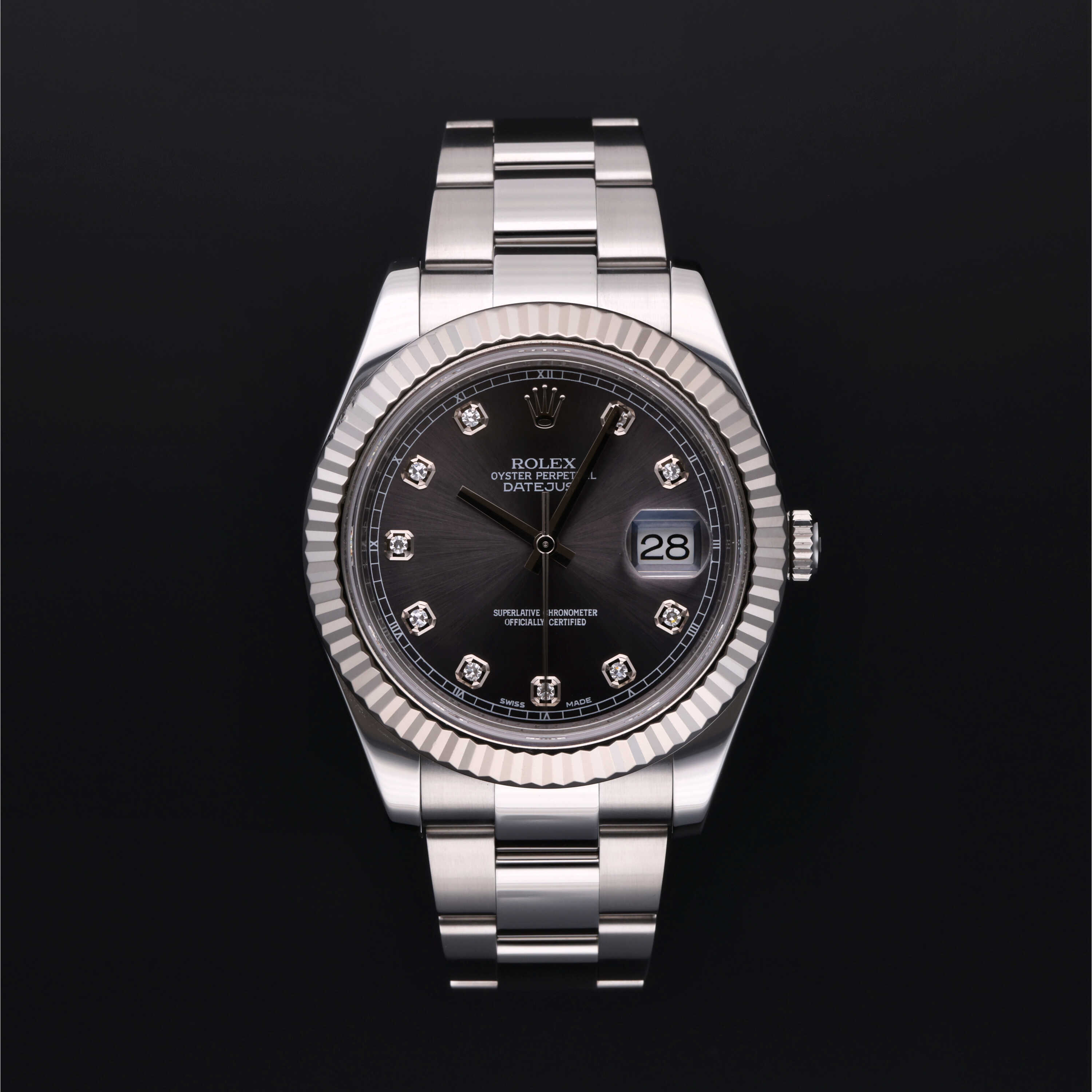 Rolex datejust 2 2025 rhodium