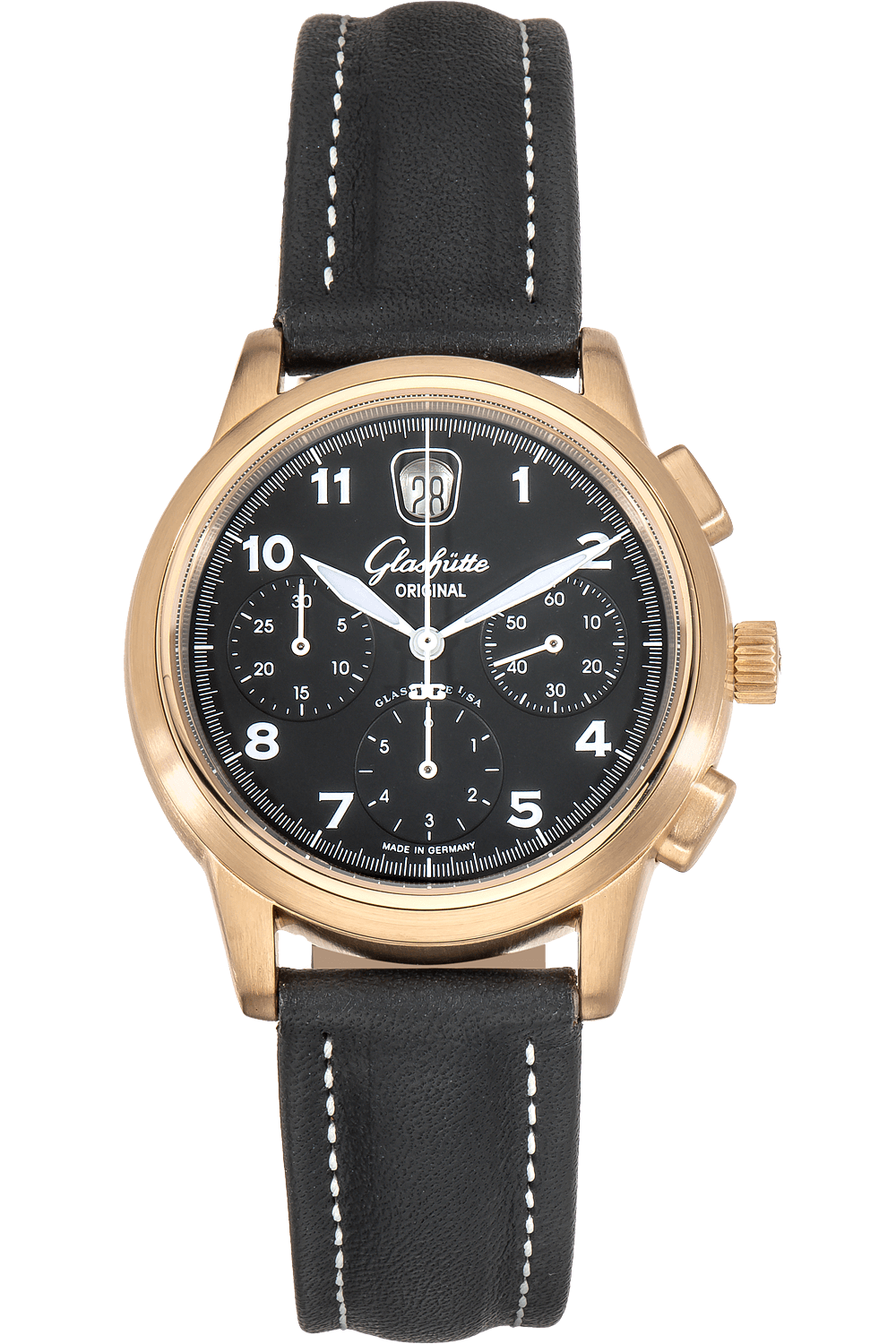 Gold GlashÃ¼tte Chronographen Glashutte Original Senator