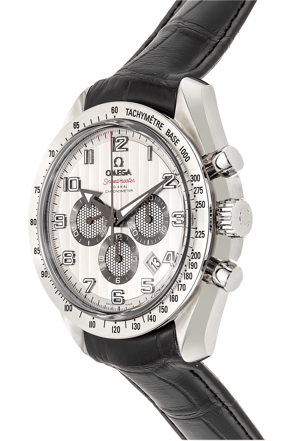 speedmaster broad arrow co-axial stainless steel automatic