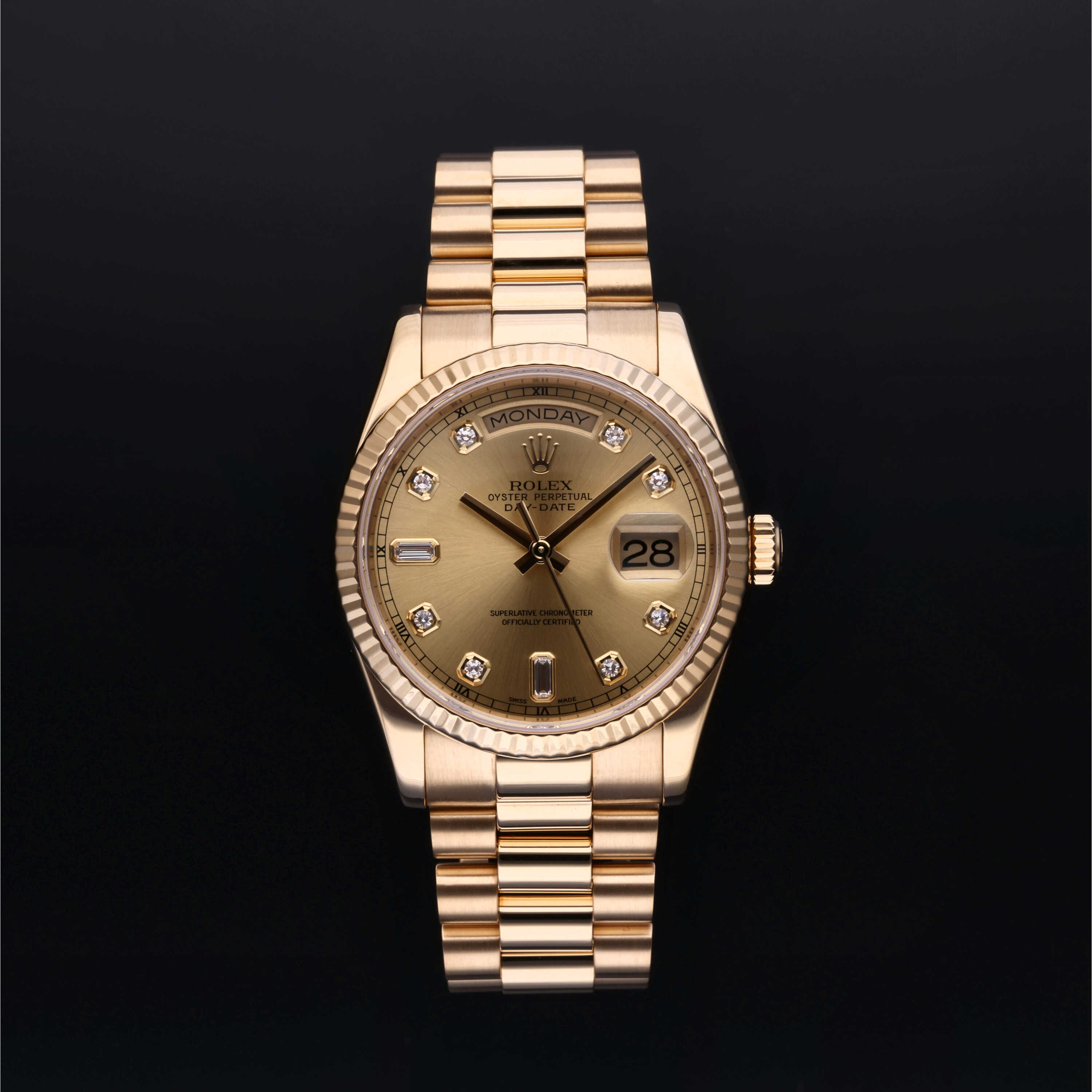 Rolex Certified Pre-Owned Day-Date 36 mm in Yellow Gold, 118238 ...
