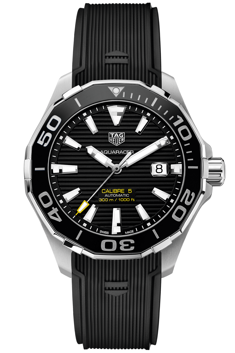 Tag heuer aquaracer 300m calibre 5 mens 43mm ceramic bezel clearance