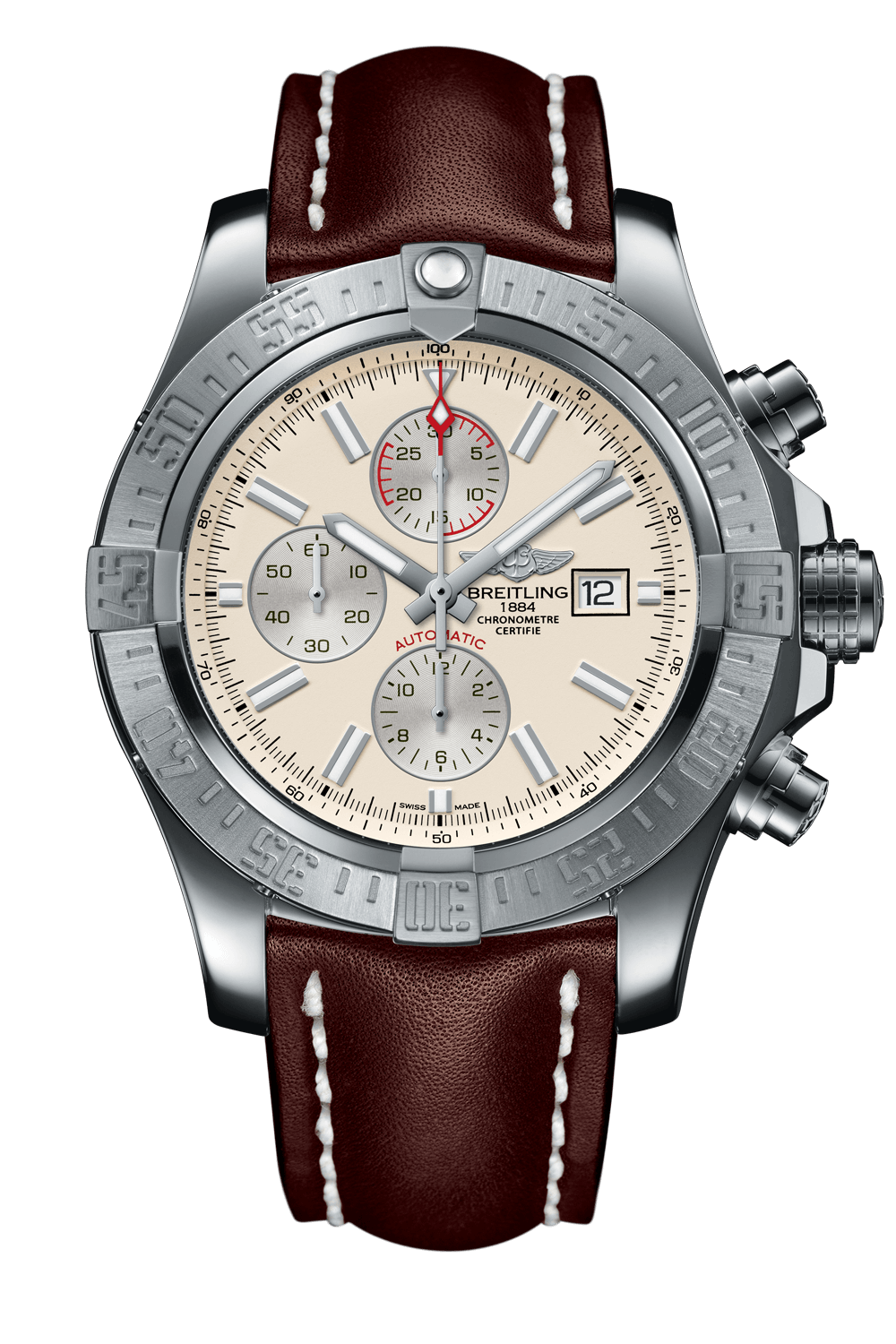 Breitling super avenger leather strap online